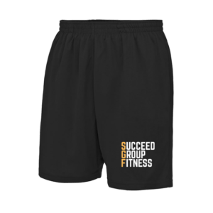 Succeed Slim Polyester Shorts (Black)