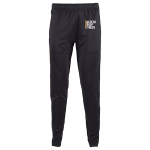 Succeed Slim Polyester Joggers (Black)