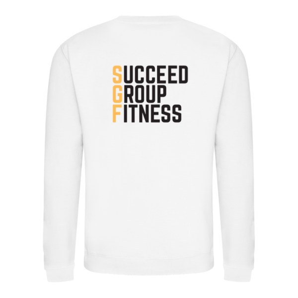 Succeed Adult Sweatshirt V2 (White) - Image 2