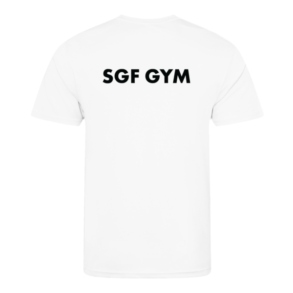 SGF GYM Adult Airtex T-shirt V2 (White) (Copy) - Image 2