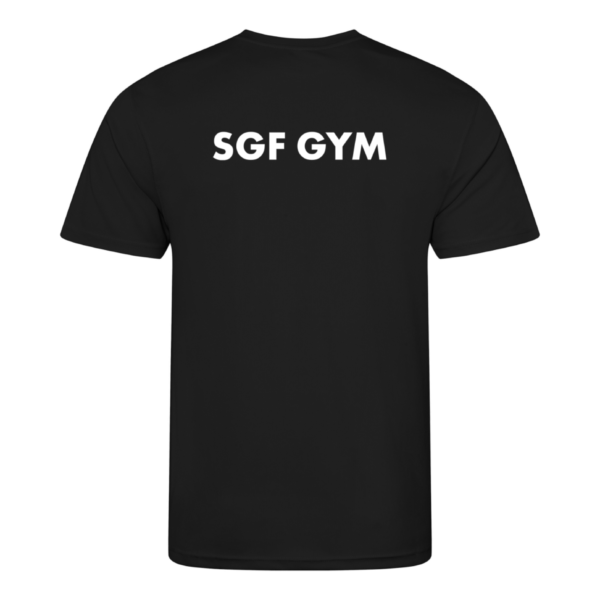 SGF GYM Adult Airtex T-shirt V2 (Black) - Image 2