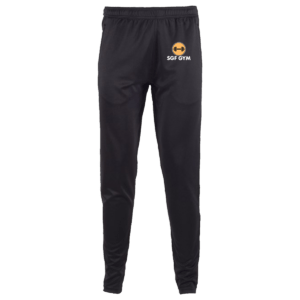 SGF GYM Slim Polyester Joggers (Black)