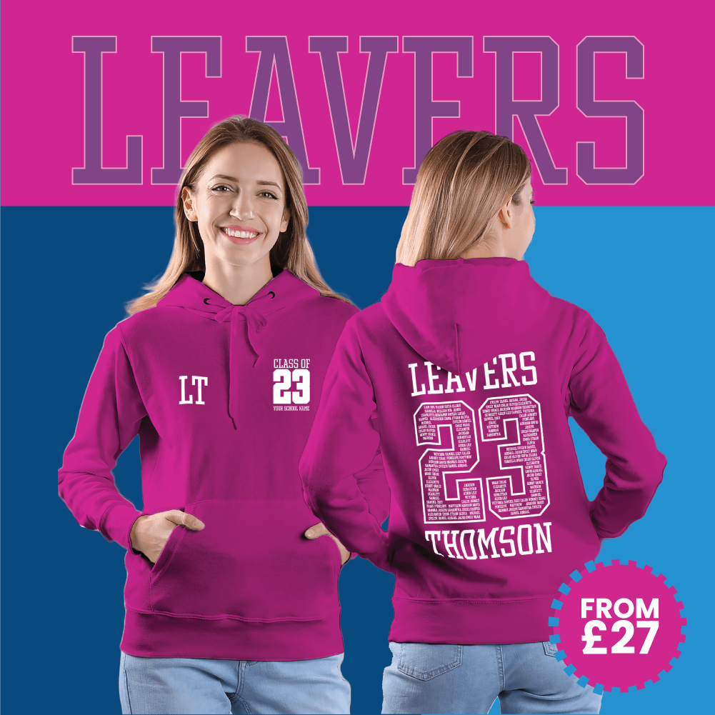 Personalised Leavers Hoodies