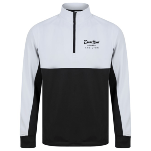DLH - Mens Quarter Zip (Black/White)