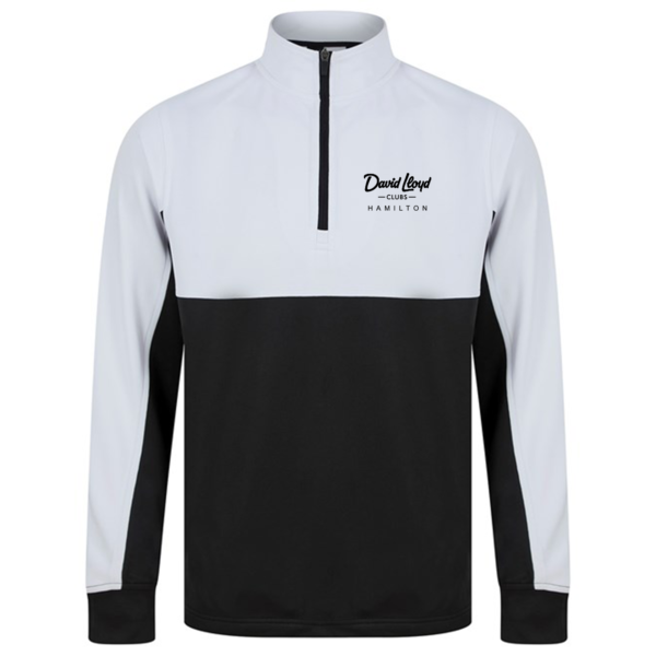 DLH - Mens Quarter Zip (Black/White)