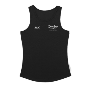DLH - PERSONALISED Ladies Airtex Vest (Black)