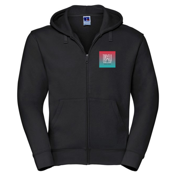 Torvelo Unisex Zipped Hoodie (Black)