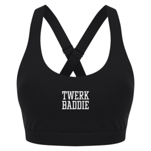 Twerk Cross Back Cropped Top