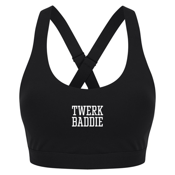 Twerk Cross Back Cropped Top