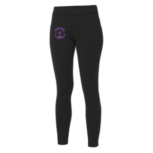 DGA Adult Leggings 2023 Neon Purple Sparkle (BLACK)