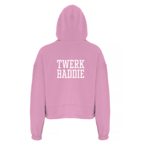 Twerk Oversized Cropped Hoodie