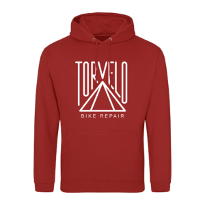 Torvelo Bike Repair Unisex Hoodie (Red)