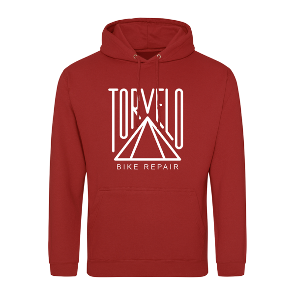 Torvelo Bike Repair Unisex Hoodie (Red)
