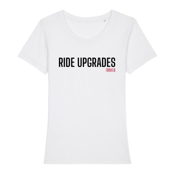 Torvelo Bike Repair Womans Ride Upgrades T-Shirt (White)