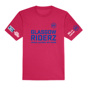 Kids Glasgow Riderz Airtex Sponsor T-shirt (Pink)
