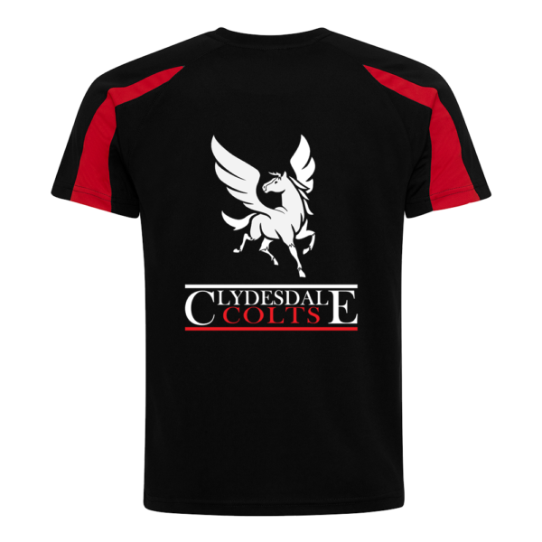 Clydesdale Colts- Adults Cool Contrast Airtex T-shirt - Image 2
