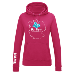 She Runs Women's Hoodie Personalised
