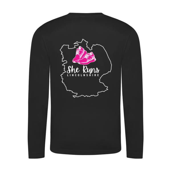 She Runs long sleeve performance t-shirt - Image 2