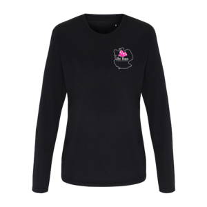 She Runs long sleeve performance t-shirt