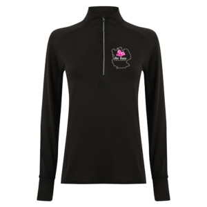 She Runs Women's long-sleeved ¼ zip top
