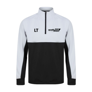 Scott Reid  - Personalised Kids Quarter Zip (Black/White)