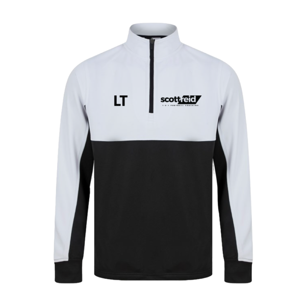 Scott Reid  - Personalised Kids Quarter Zip (Black/White)