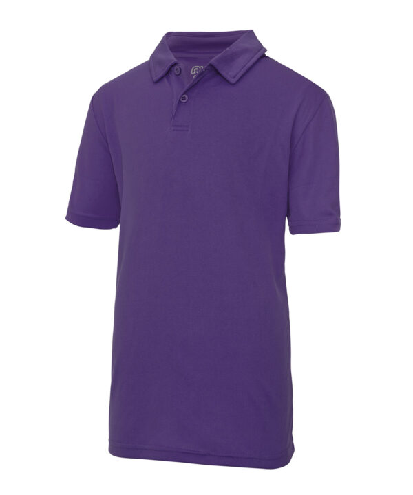 Just Cool - Kids Airtex Polo - Image 2