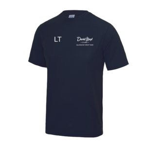 DLGWE - PERSONALISED Mens Airtex T-shirt  (Navy)