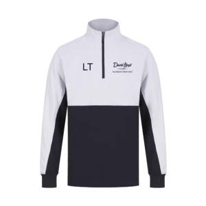 DLGWE - PERSONALISED Mens Quarter Zip (Navy/White)