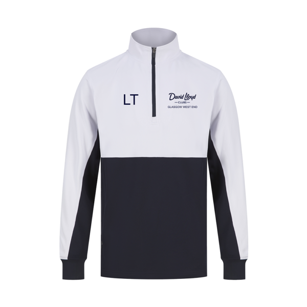 DLGWE - PERSONALISED Mens Quarter Zip (Navy/White)