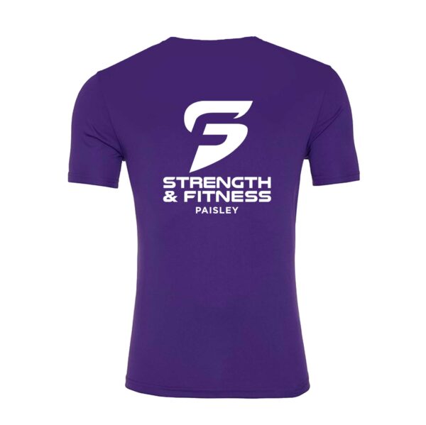 Strength & Fitness Tech T-Shirt (Purple) - Image 2