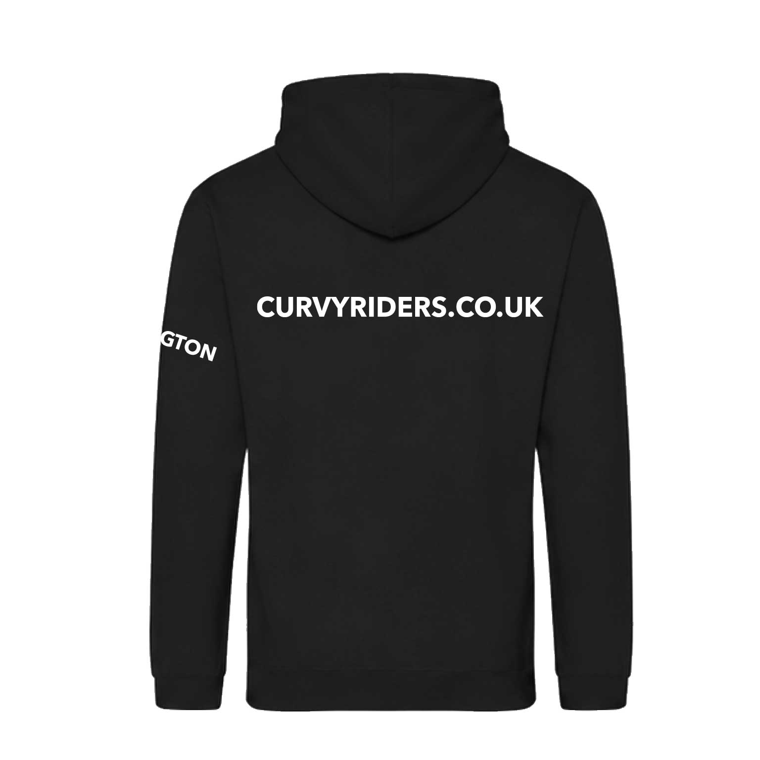 Curvy Riders Hoodie - Deep Black (JH001) - Image 2