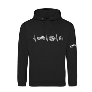 Curvy Riders Hoodie - Deep Black (JH001)
