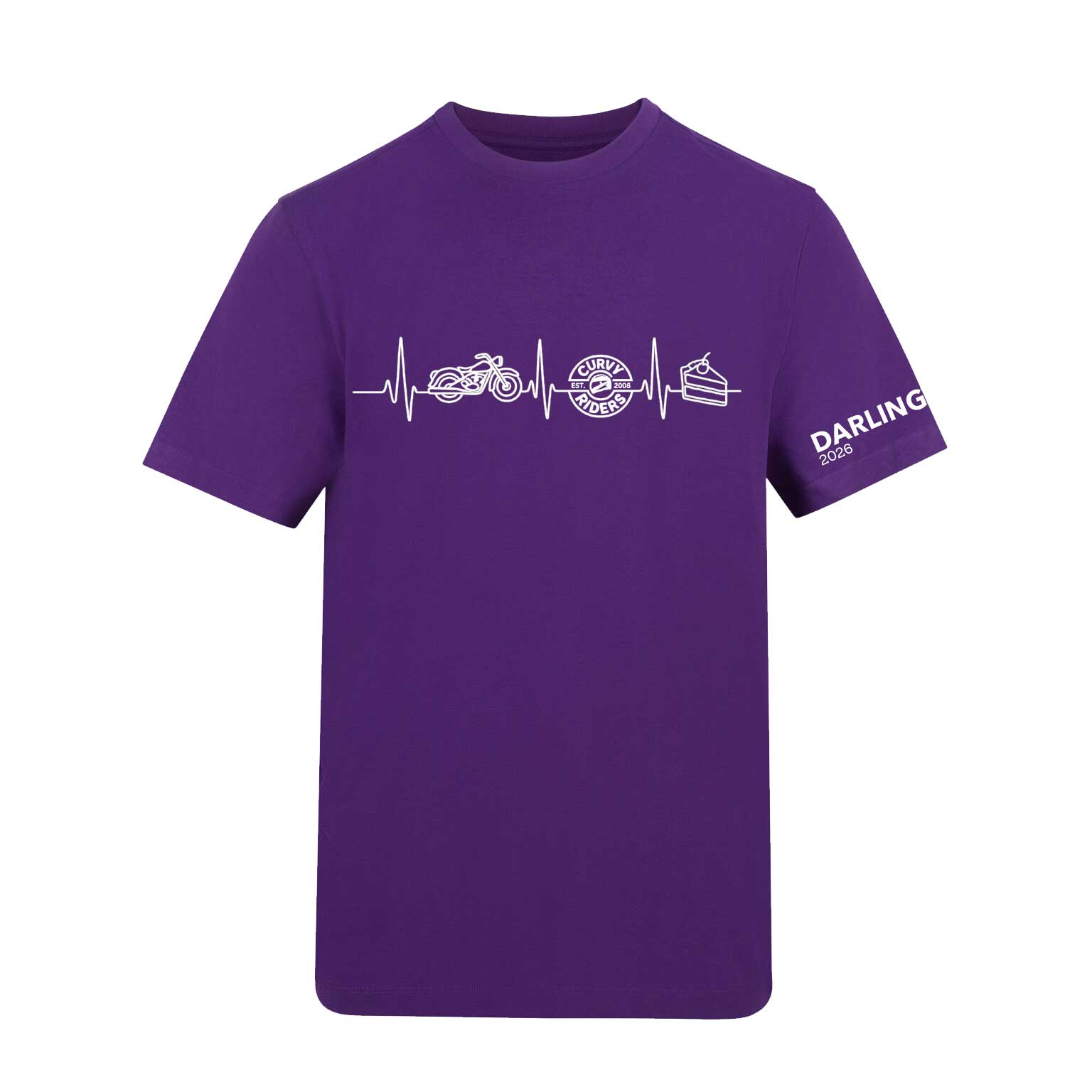 Curvy Riders Tshirt - Purple (AT002)