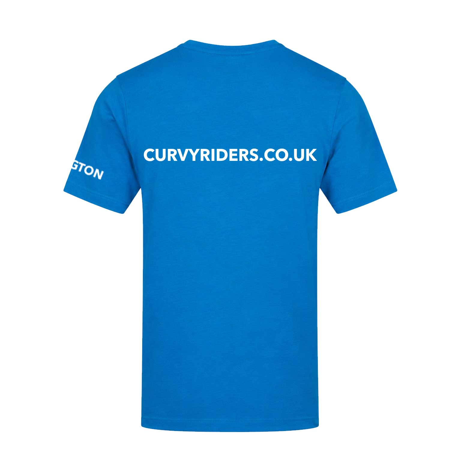 Curvy Riders Tshirt - Sapphire Blue (AT002) - Image 2