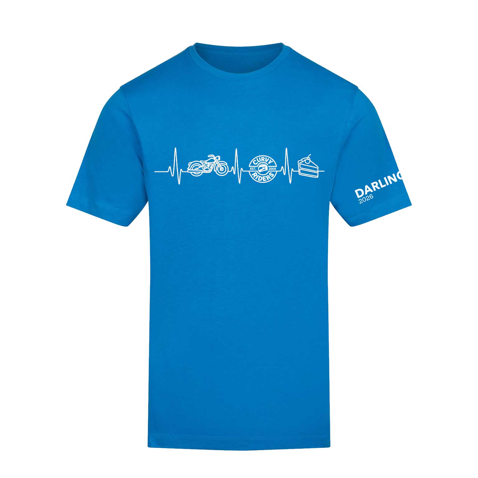 Curvy Riders Tshirt - Sapphire Blue (AT002)